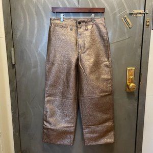 Madewell - Slim Emmett Wide Leg Gold Crop Pants